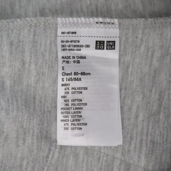 Uniqlo Unisex Grey Sz S Oversized Comfy Hooded Sweater Pullover Sweater - Picture 10 of 11